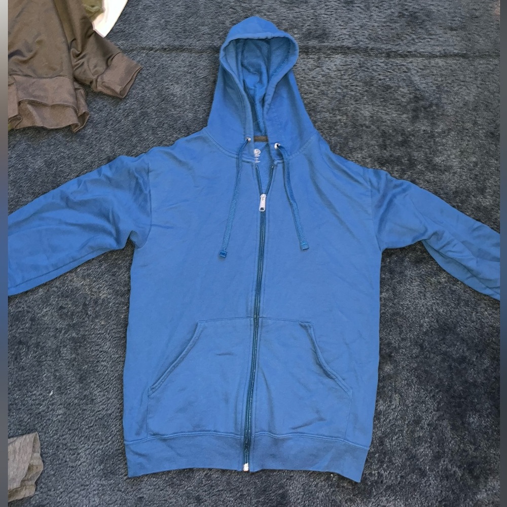 Blue hoodie
